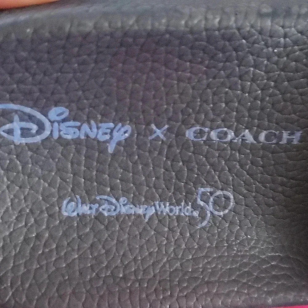 Disney Coach 50th Anniversary Walt Disney Blue Leather Slide Sandals Unisex New - Picture 5 of 6